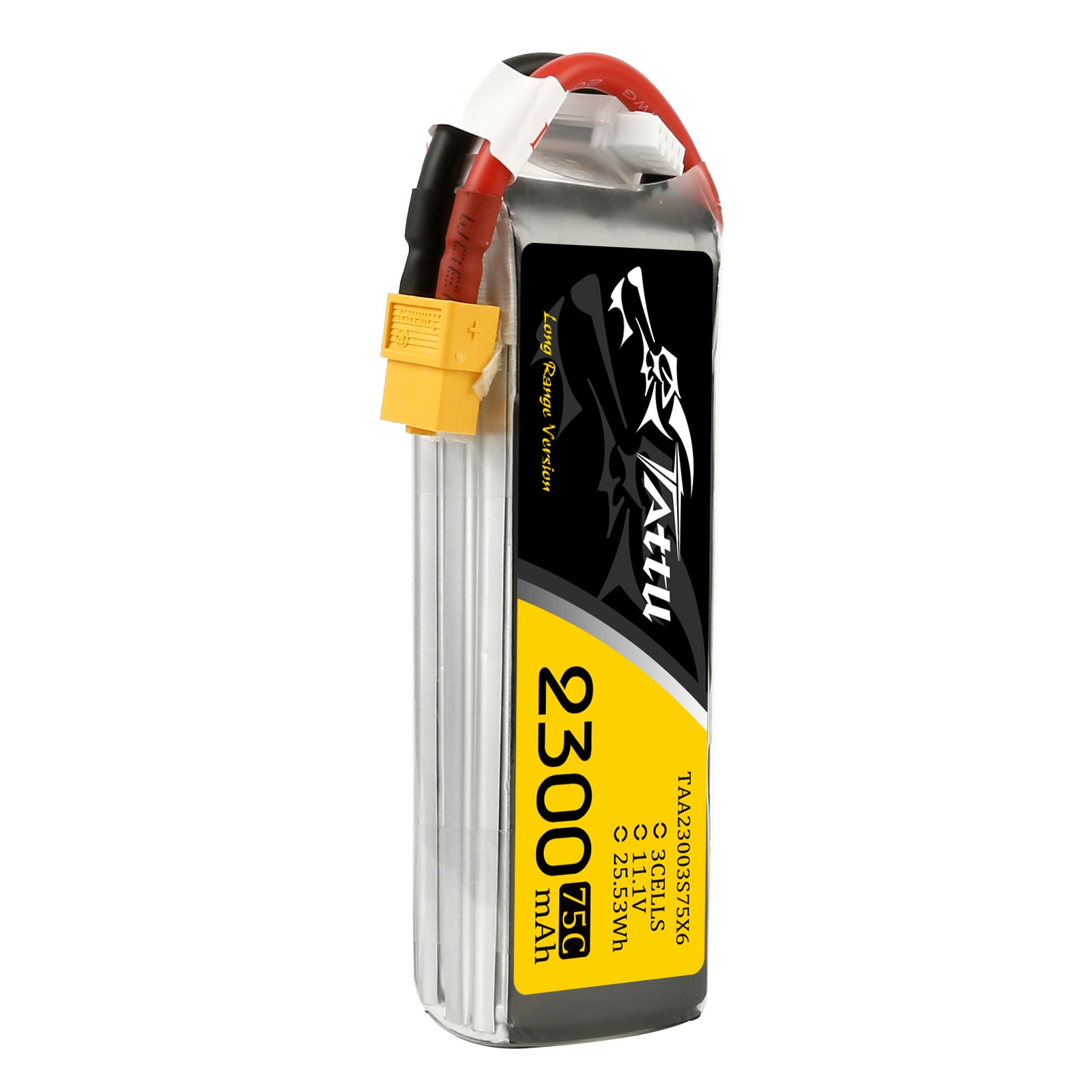 Tattu 2300mAh 3S batterie LiPo XT60 75C FPV