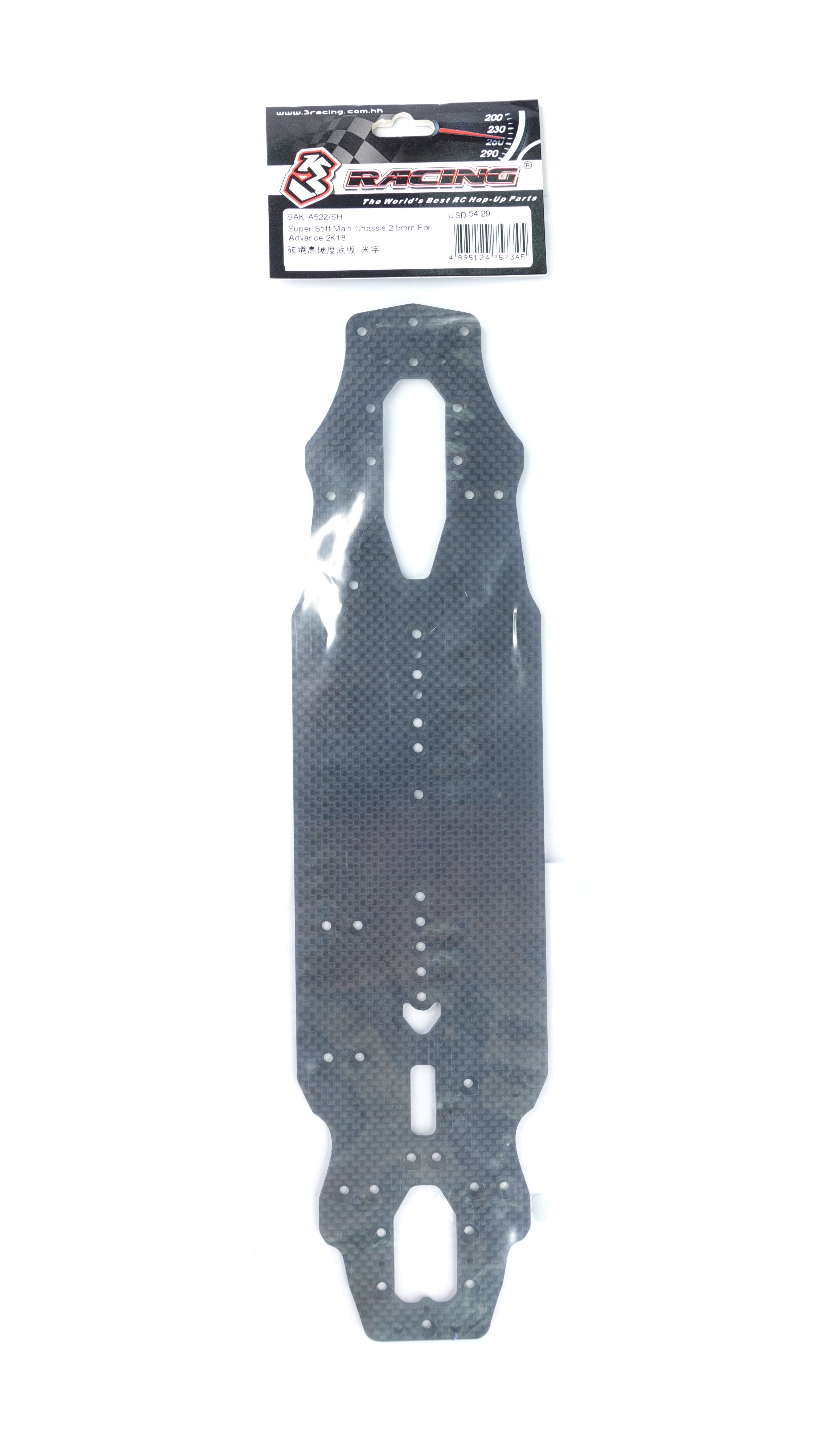 3Racing Advance SAK-A522/SH Châssis Principal 2.5mm 2K18