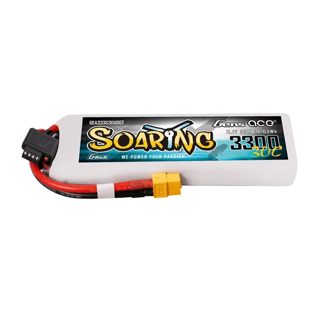 Gens Ace Air Classic 3300mAh 3S 30C batterie LiPo 11.1V XT60
