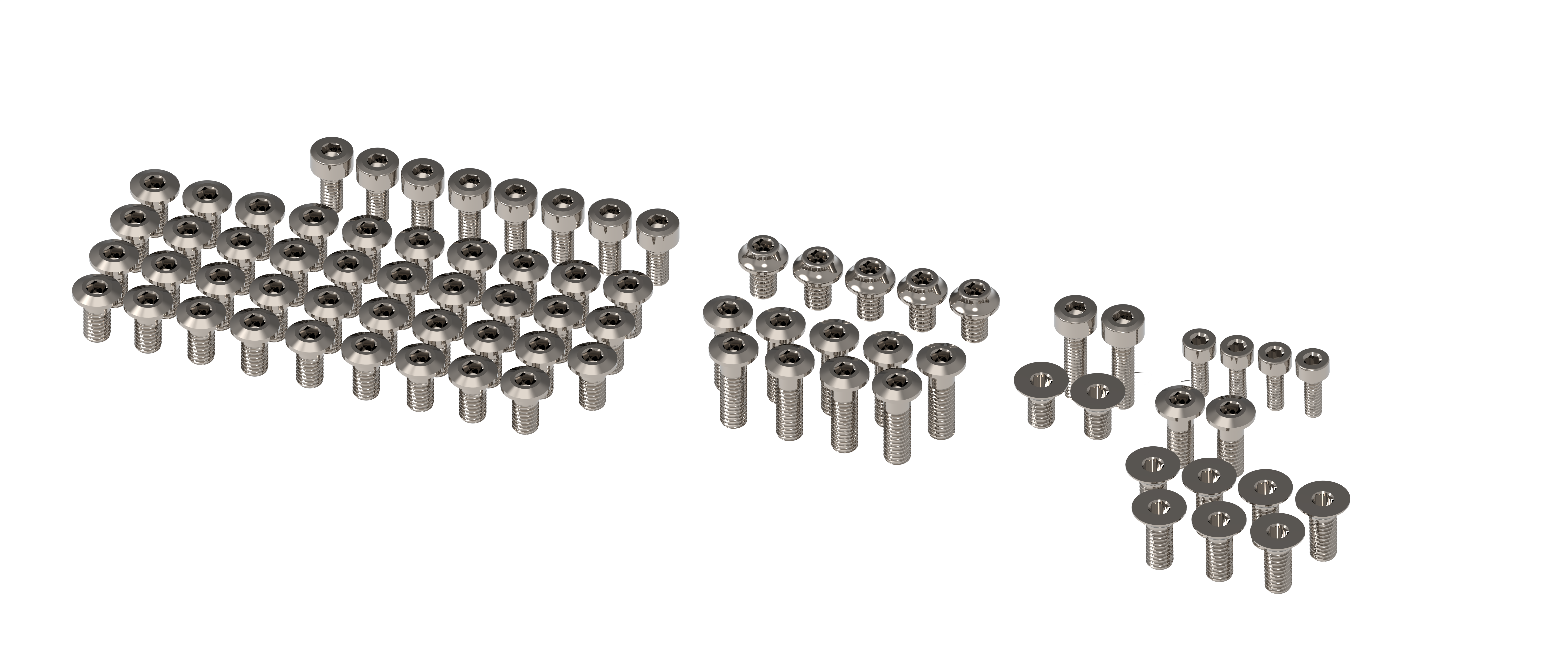 3Racing Cero SAK-Z145 Kit Vis Titane 78 Pièces