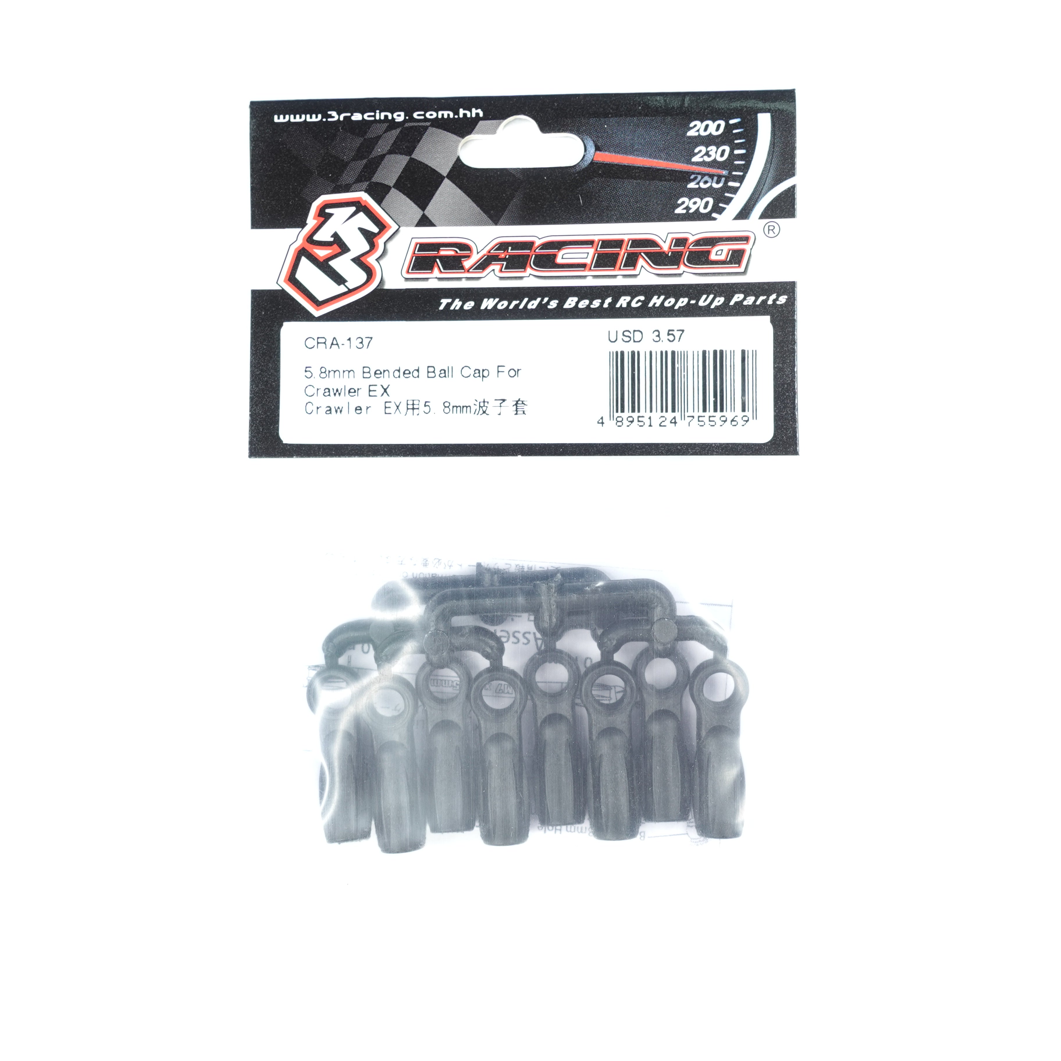 3Racing Crawler CRA-137 rotule coudée 5.8mm