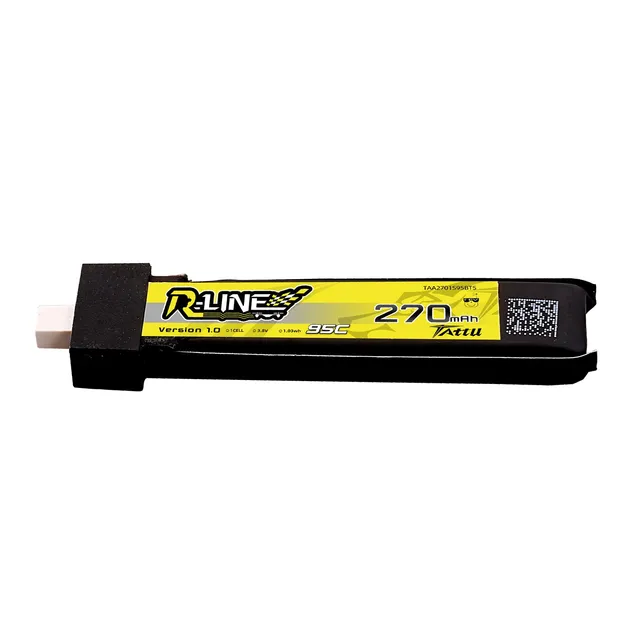 Tattu R-Line 270mAh 1S batterie lipo BT2.0 lot de 5