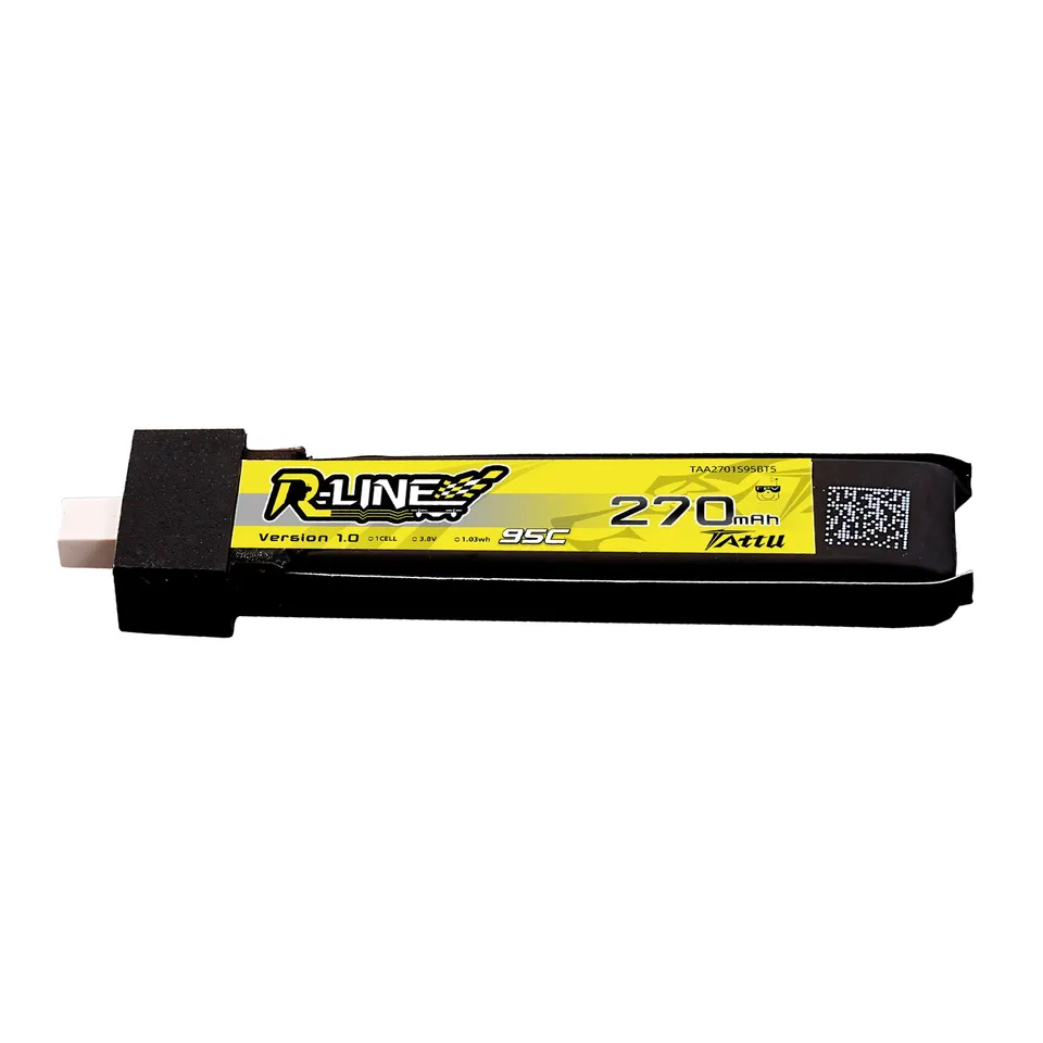 Tattu R-Line 270mAh 1S batterie lipo BT2.0 lot de 5