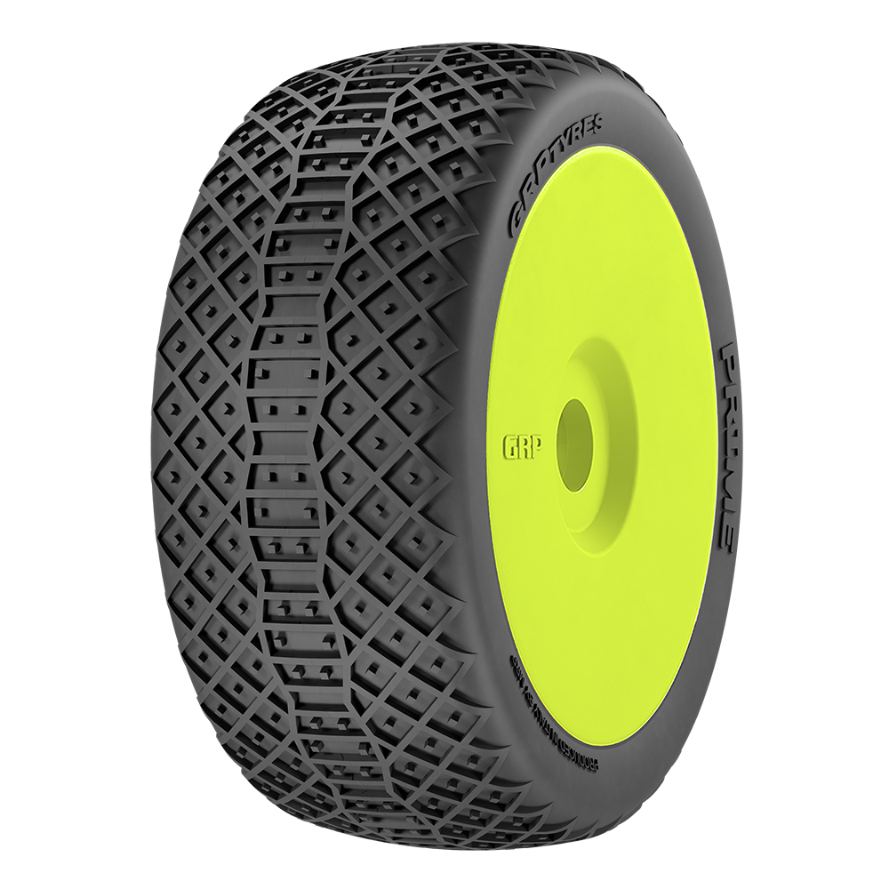 GRP 1:8 Buggy 18 BU Prime N25 pneus jaunes paire