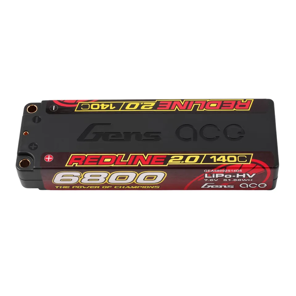 Gens Ace Redline 2.0 6800mAh 2S batterie LiPo HV 140C