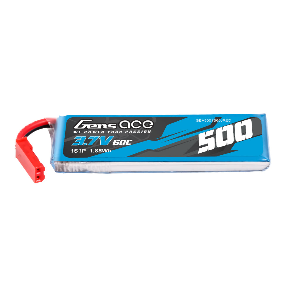 Gens Ace Air Classic 500mAh 1S batterie LiPo 60C JST