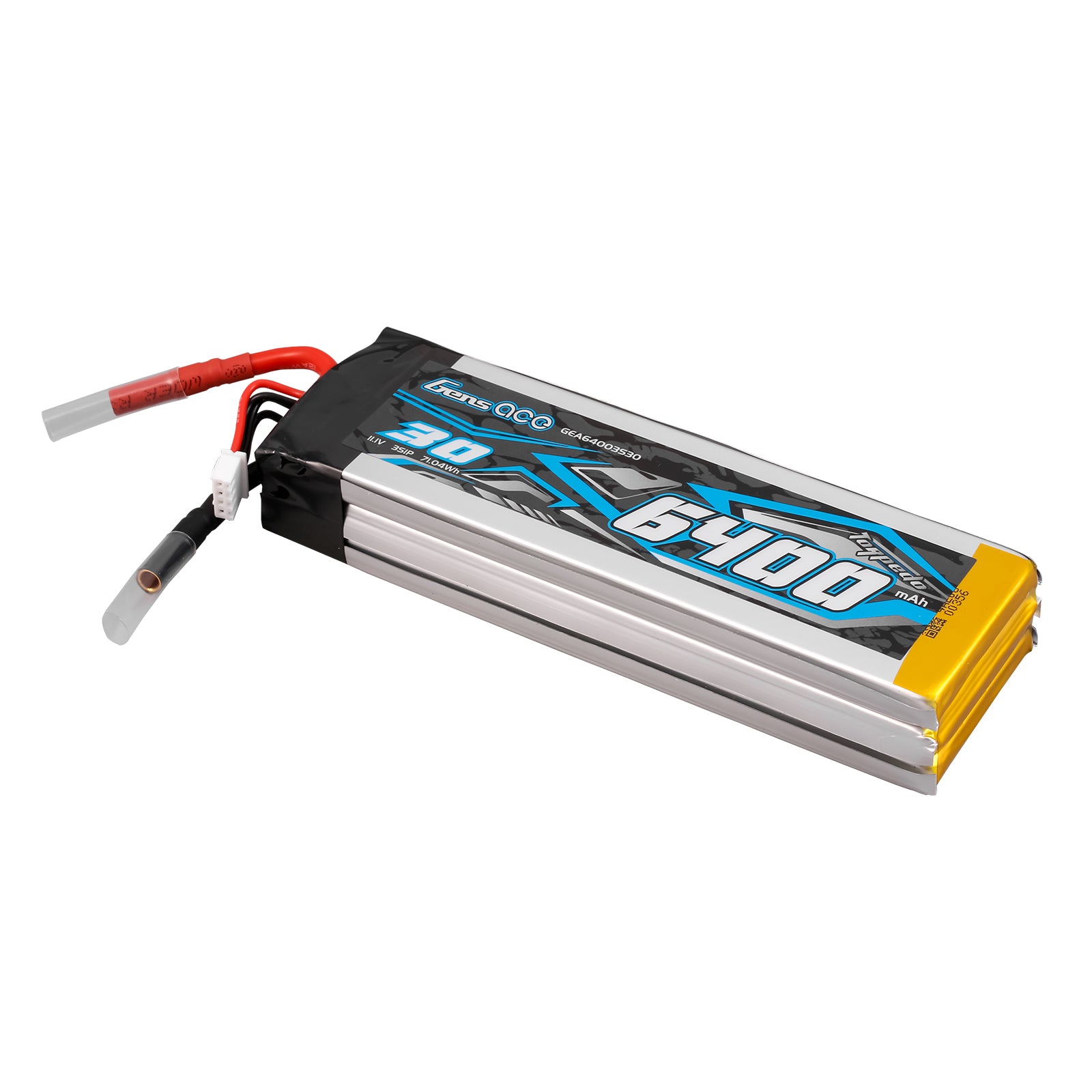 Gens ace Car Classic 6400mAh 3S batterie lipo bateau 4.0mm