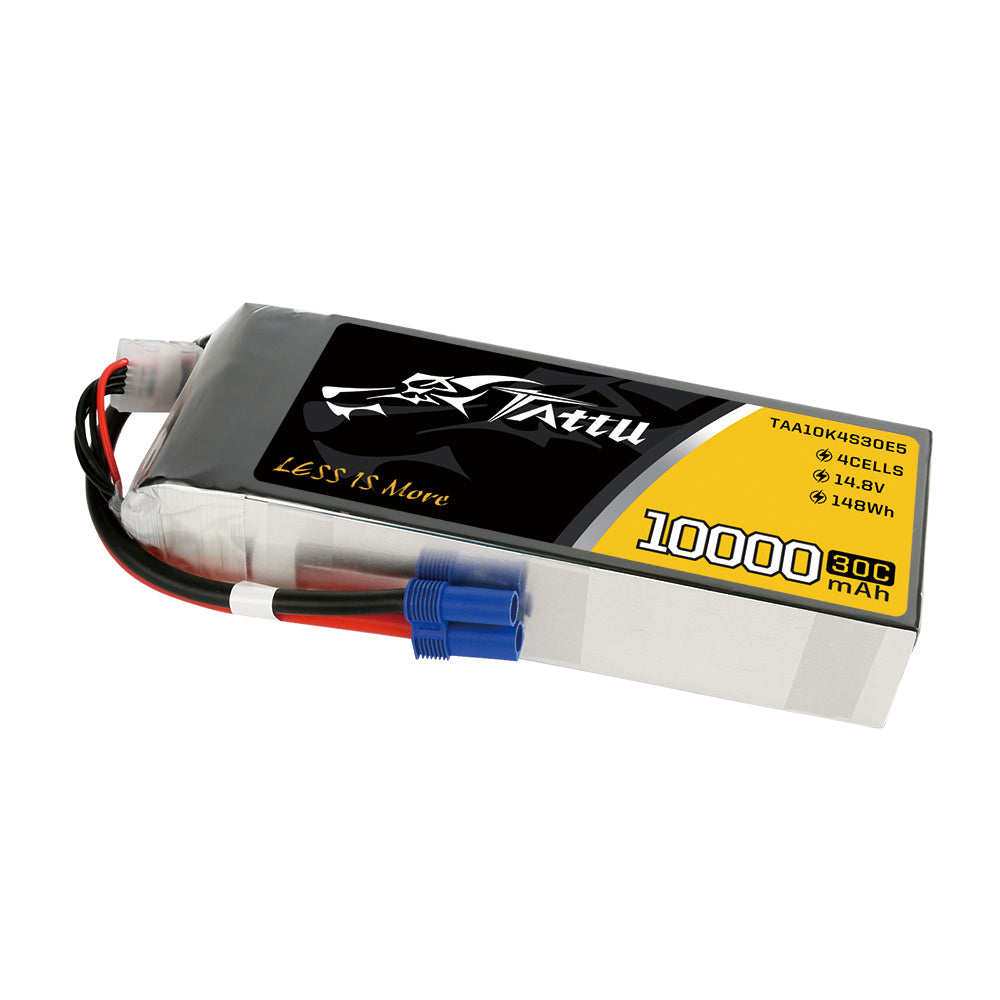 Tattu UAV Classic 10000mAh 4S 30C batterie LiPo EC5