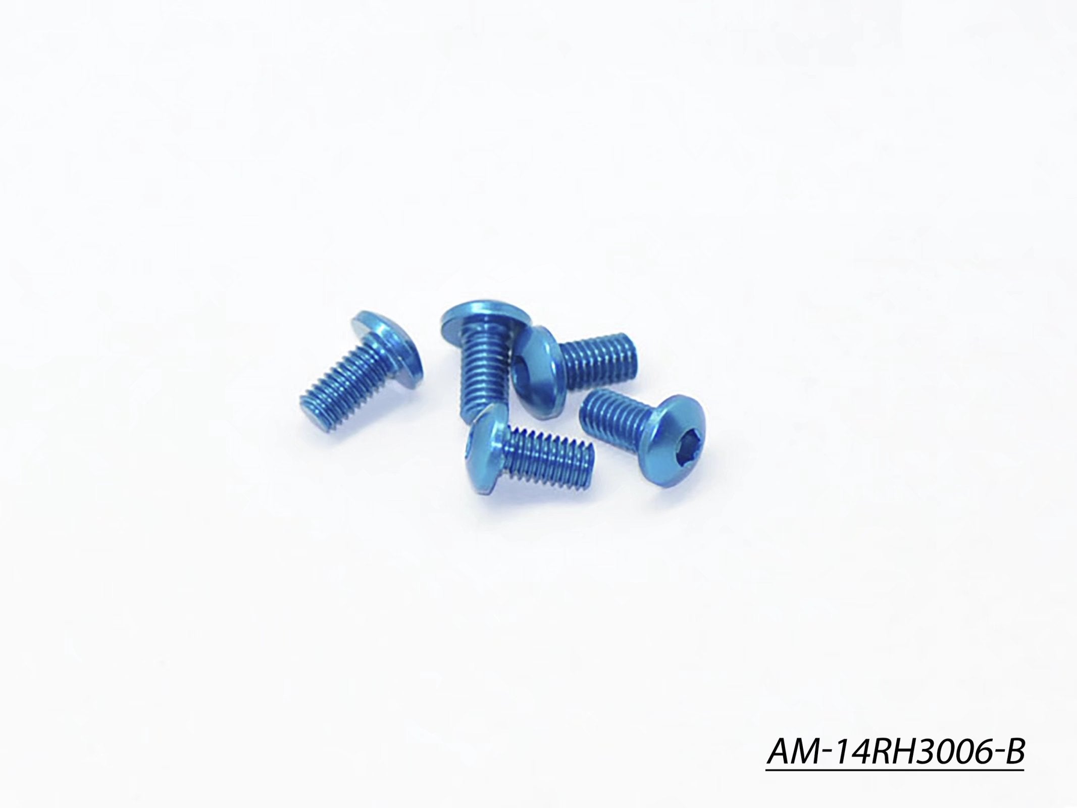 Arrowmax Screws vis alu M3x6 tête ronde bleue 7075 x5
