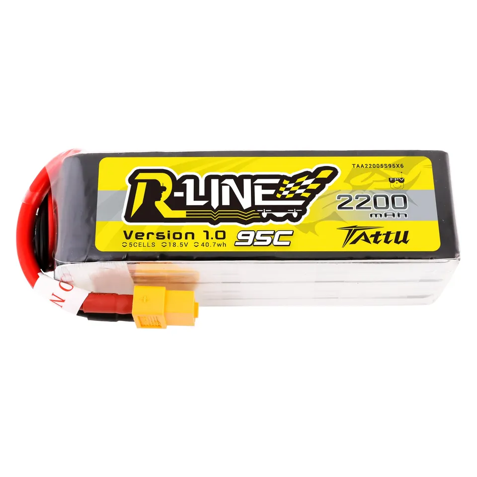 Tattu R-Line Batterie Lipo 2200mAh 5S 95C 18,5V XT60
