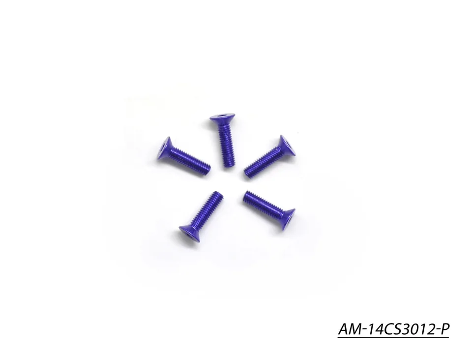 Arrowmax Screws Vis Alu M3x12 Fraisée Violet x5 AM-14CS3012-P