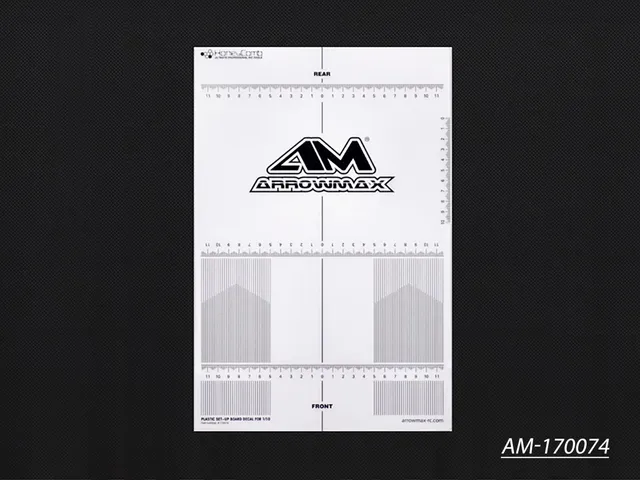 Arrowmax Team Apparel AM-170074 autocollant planche setup 1/10