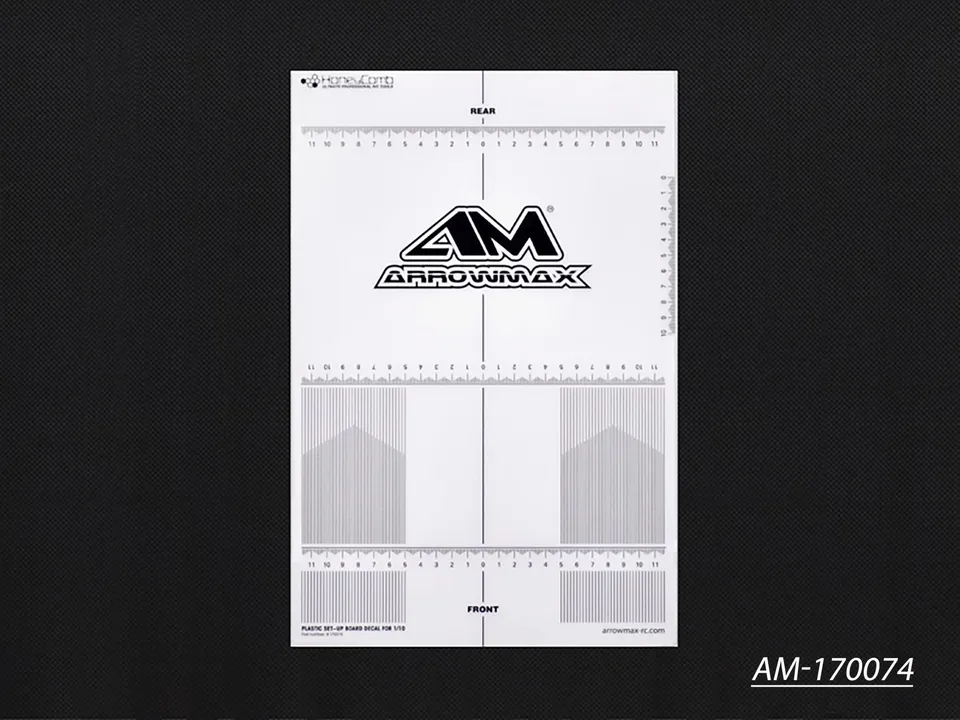 Arrowmax Team Apparel AM-170074 autocollant planche setup 1/10