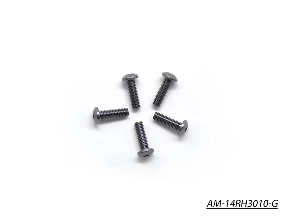 Arrowmax Screws Vis Alu M3x10 AM-14RH3010-G x5 Grise