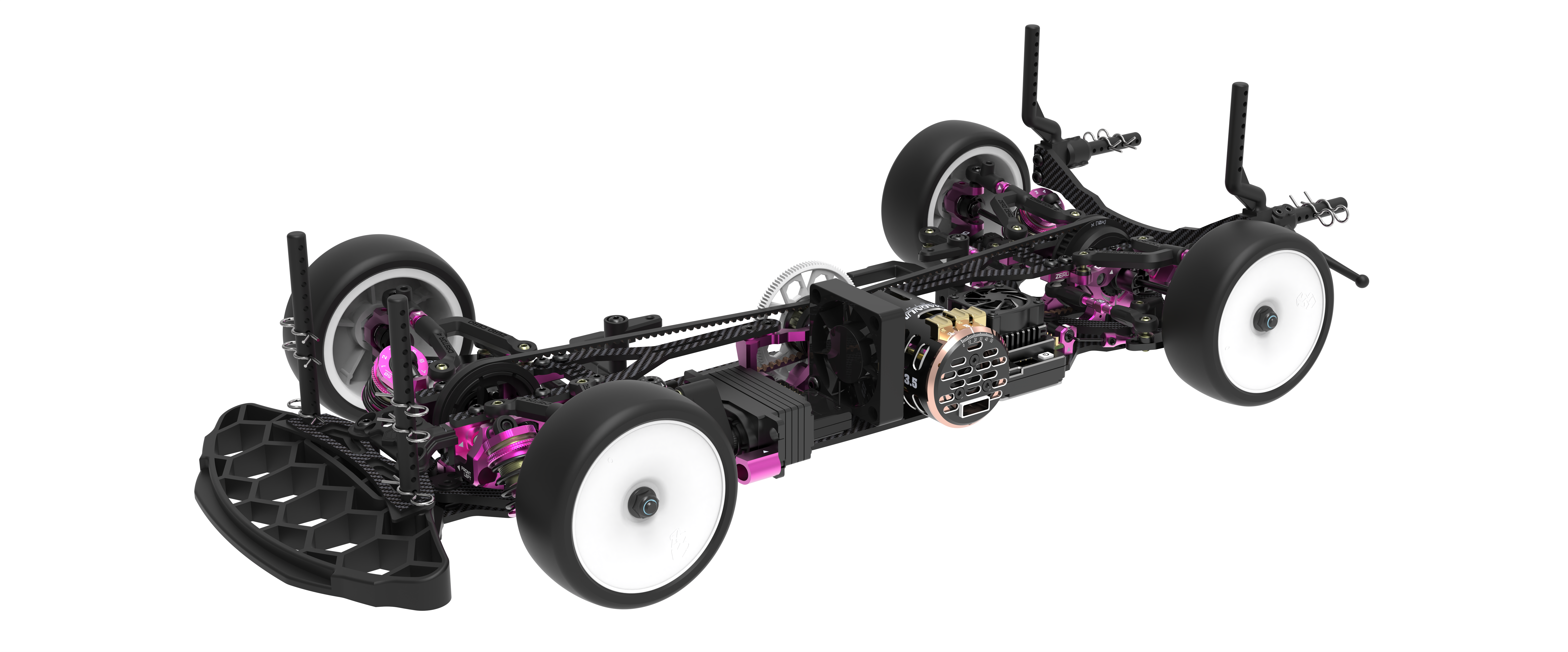 3Racing Kits Cero Zero kit touring 1/10 carbone + châssis