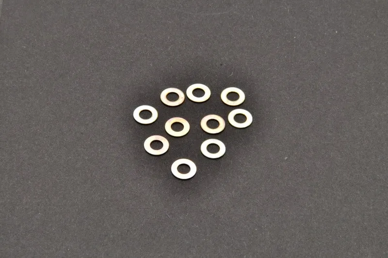 Hobao 36812 cale inox 4x8x0.5mm pièce RC lot 10