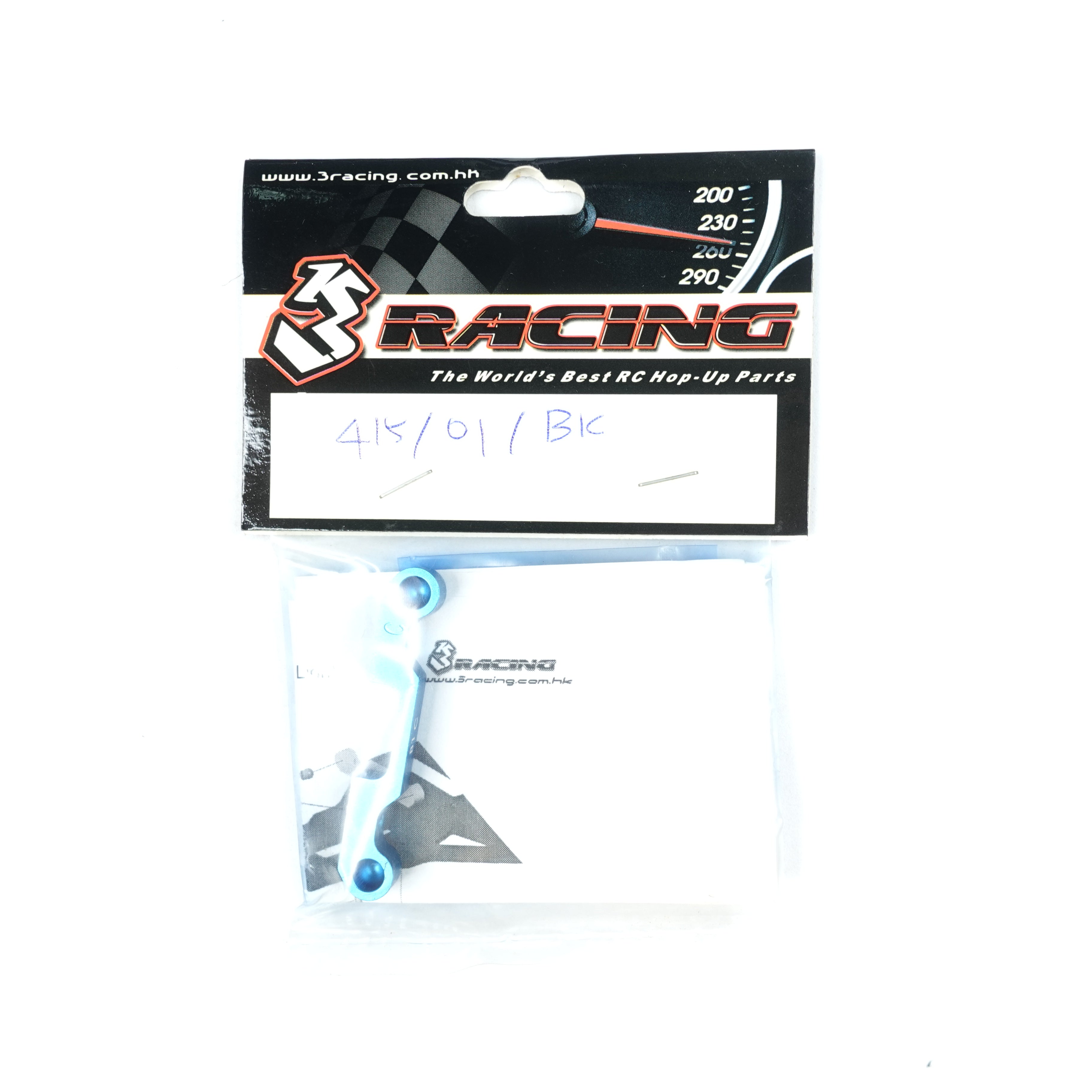 3Racing 415-01/B1C cale suspension alu pour Tamiya TRF415