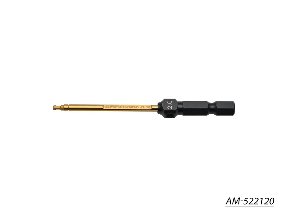 Arrowmax AM-522120 embout clé allen boule 2.0x80mm V2