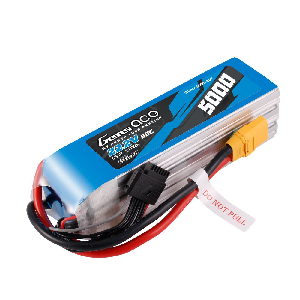 Gens Ace Air Classic 5000mAh 6S 60C batterie LiPo 22,2V XT90