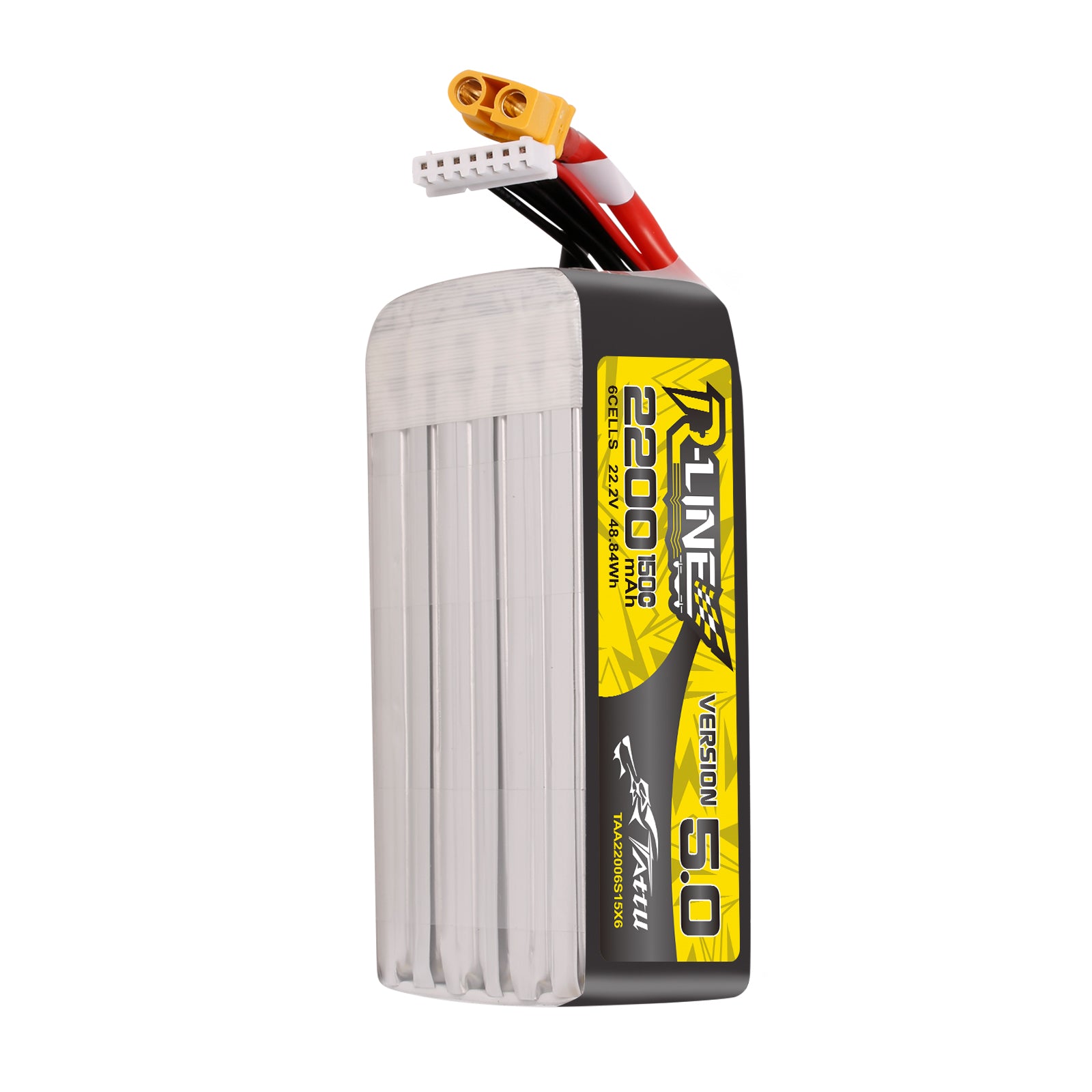 Tattu R-Line 5.0 2200mAh 6S 150C batterie LiPo XT60 7"