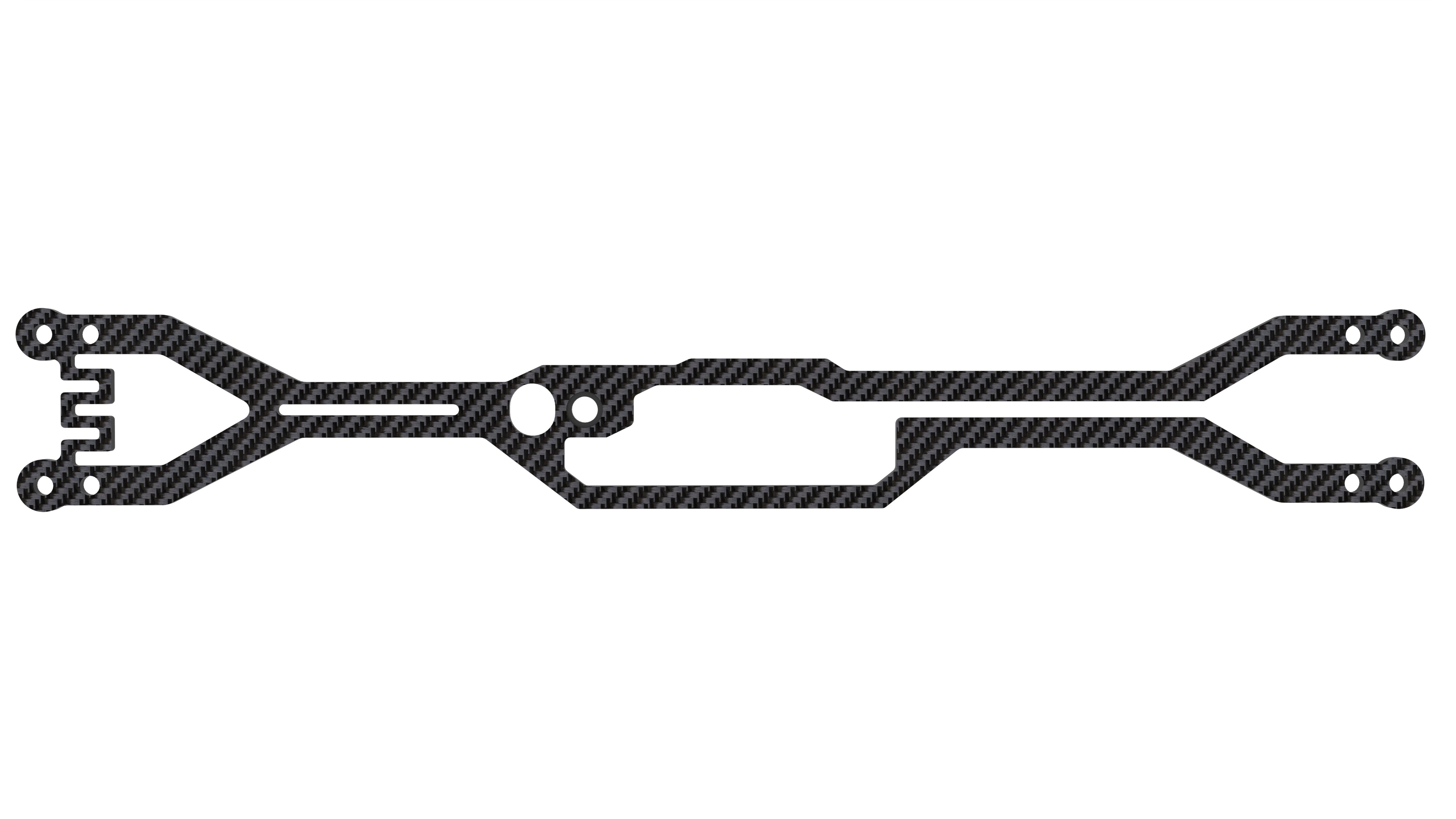 3Racing Cero SAK-Z125D Platine Sup 2.0mm C-FRP