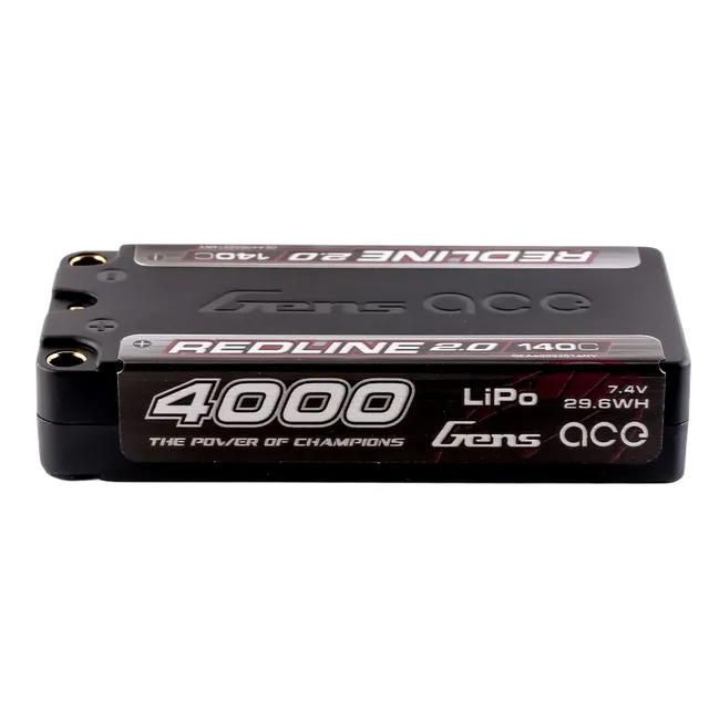 Gens Ace Redline 2.0 4000mAh 2S batterie RC shorty 140C