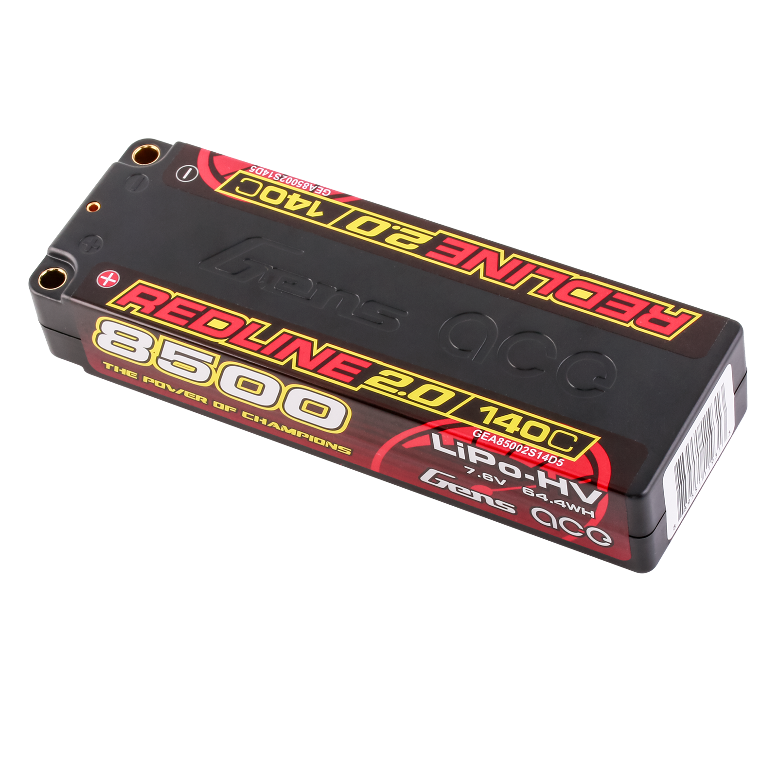 Gens Ace Redline 2.0 8500mAh 2S 140C Batterie Lipo 5mm