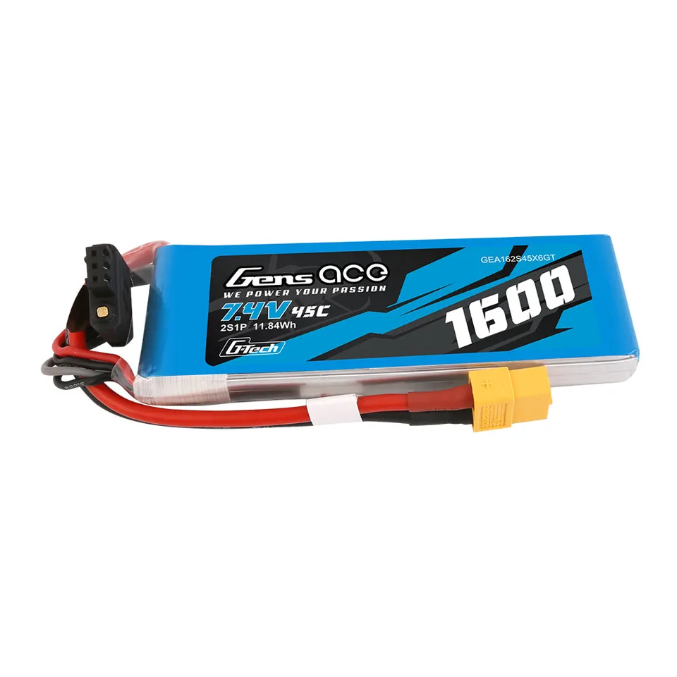Gens Ace Car Classic 1600mAh 2S 45C batterie LiPo XT60