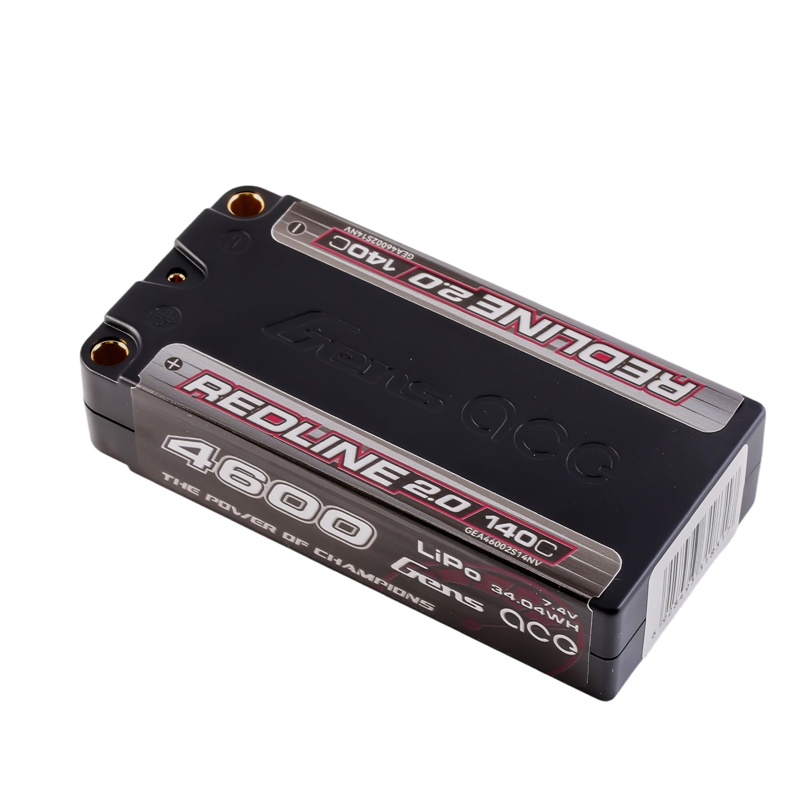 Gens Ace Redline 2.0 4600mAh 2S 140C batterie shorty