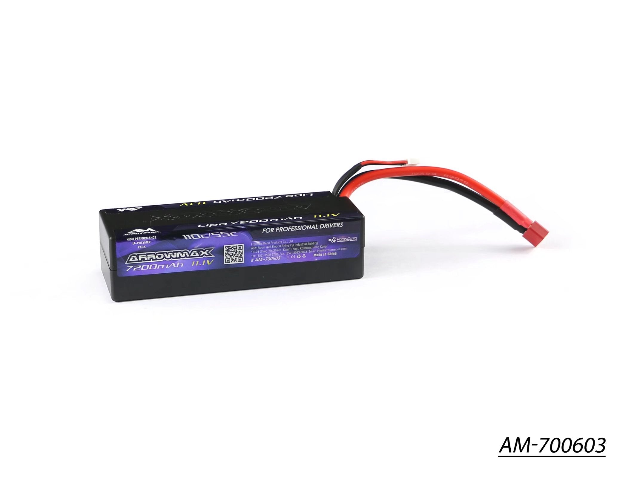 Arrowmax 3S LiPo AM-700603 Batterie 7200mAh 11.1V 55C Deans