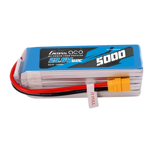 Gens Ace Air Classic 5000mAh 8S batterie LiPo 29.6V XT90