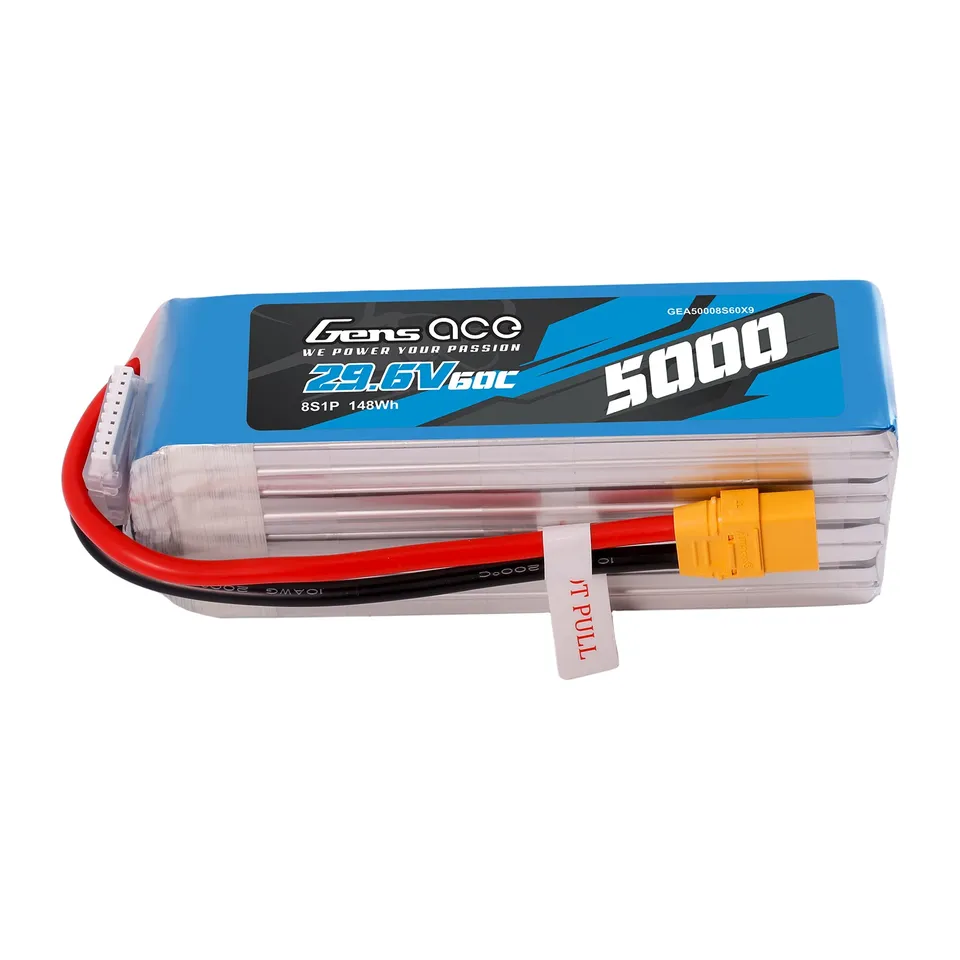 Gens Ace Air Classic 5000mAh 8S batterie LiPo 29.6V XT90