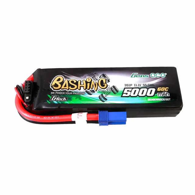 Gens Ace Bashing 5000mAh 3S batterie lipo EC5 60C