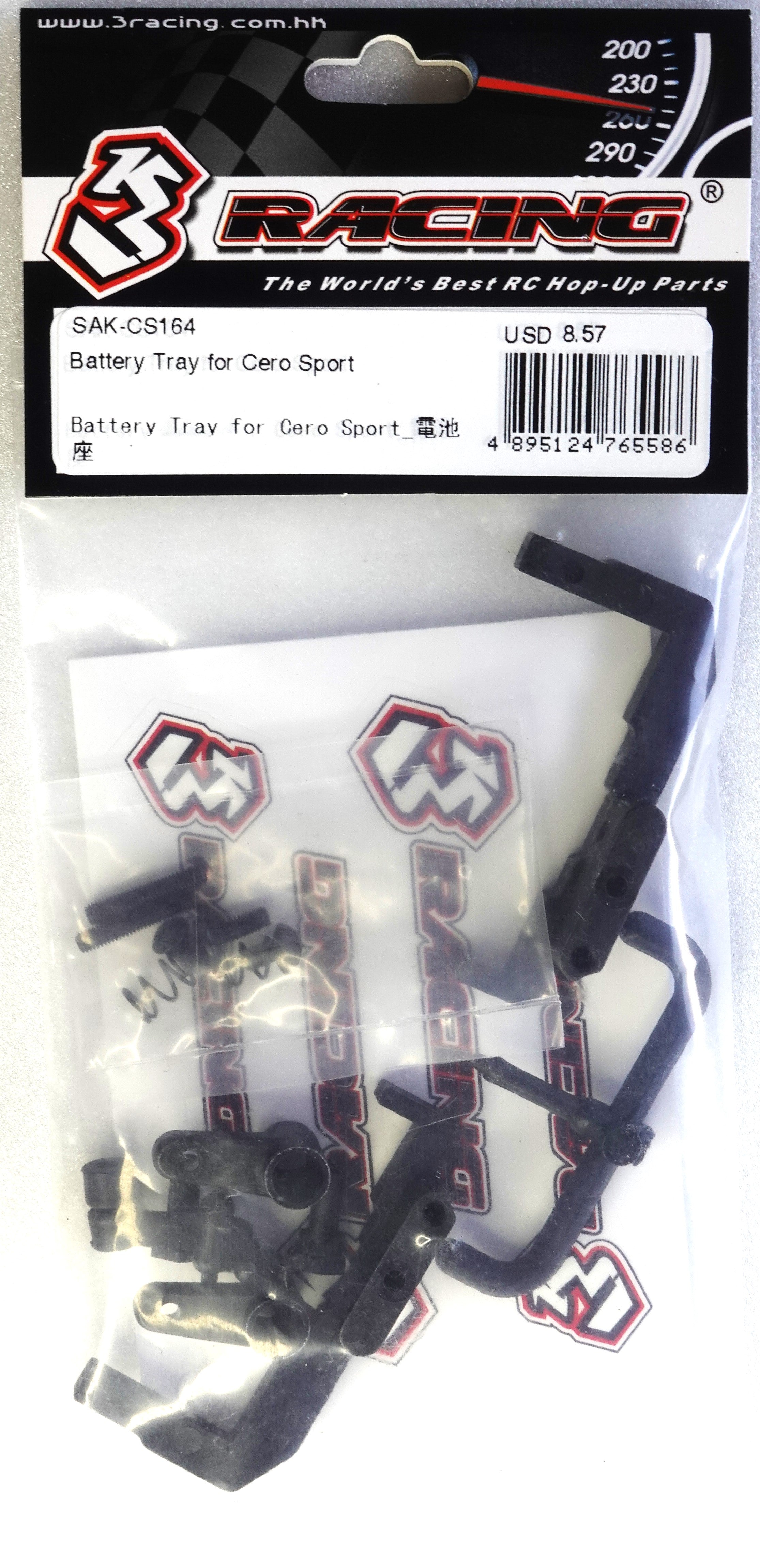 3Racing Cero bac batterie SAK-CS164 Sport