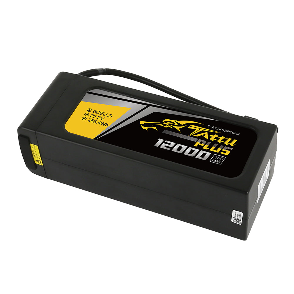 Gens Ace Tattu Plus 12000mAh 6S 15C batterie LiPo 22.2V
