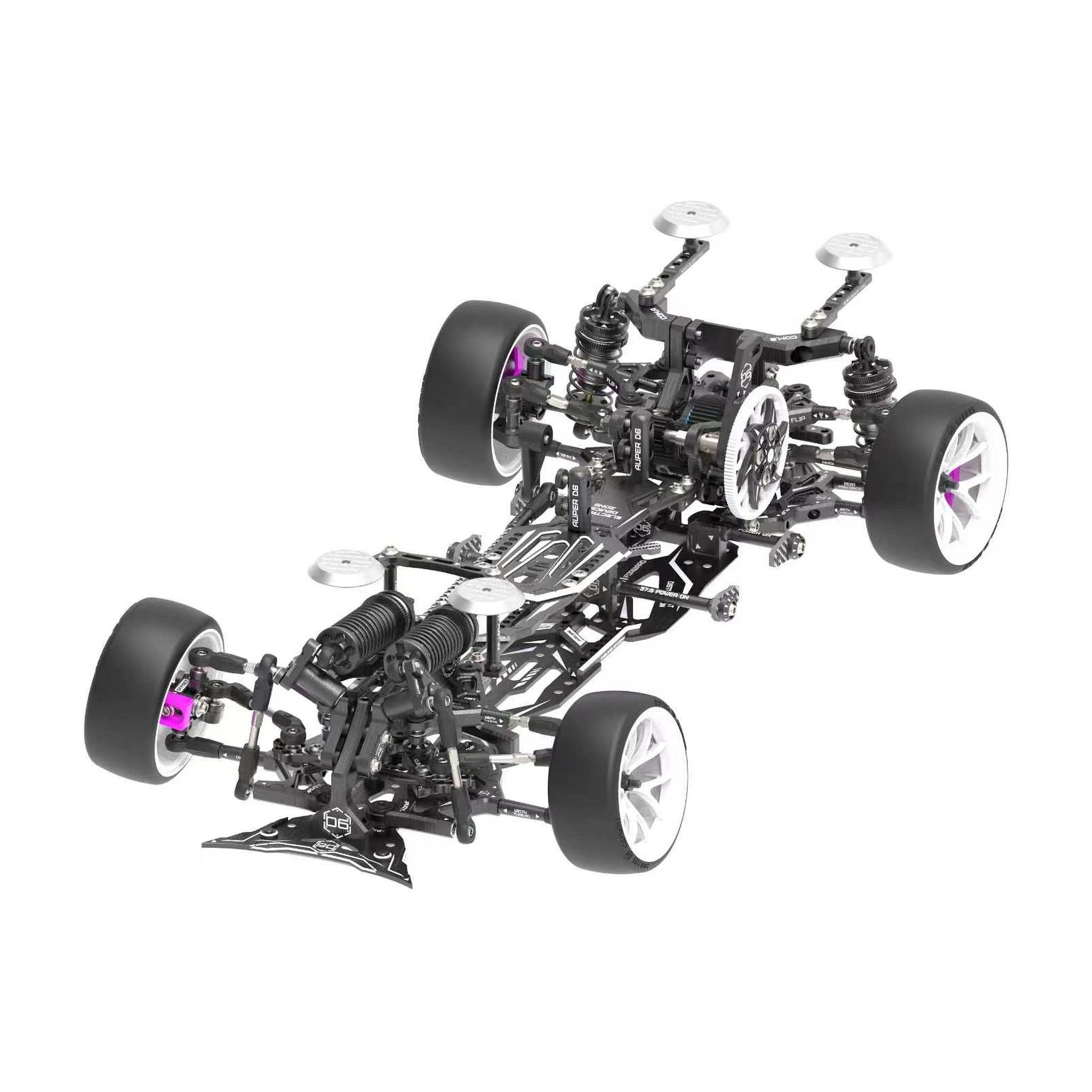 3Racing AuperD6.1 KIT-AUPERD6.1 kit drift 1/10 noir