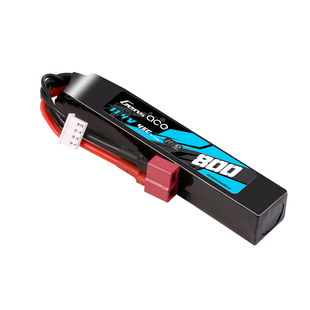 Gens Ace Airsoft 800mAh 3S 45C 11.4V Batterie Lipo Deans