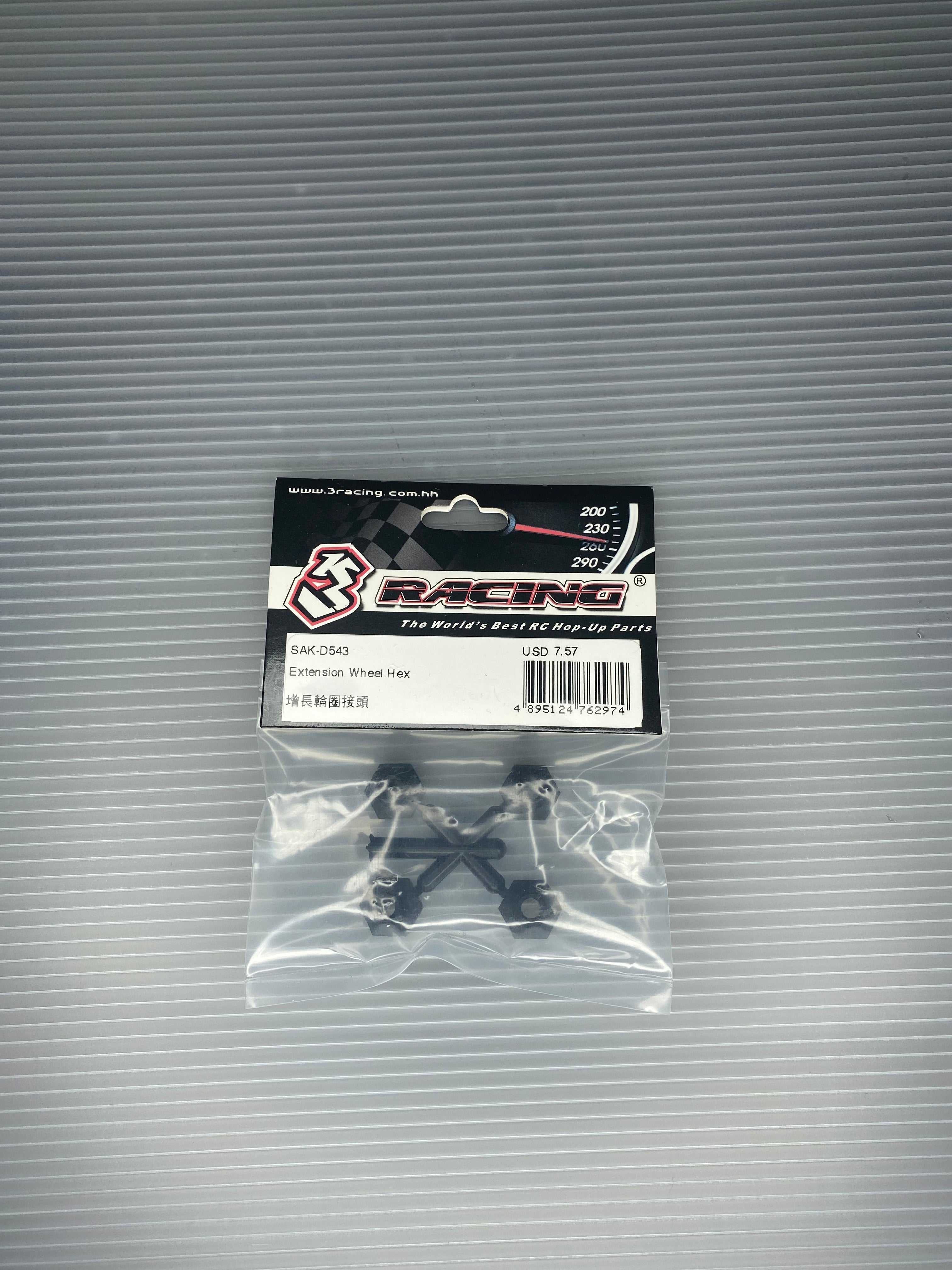 3Racing Sakura SAK-D543 hexagone roue 5mm D5 MR drift