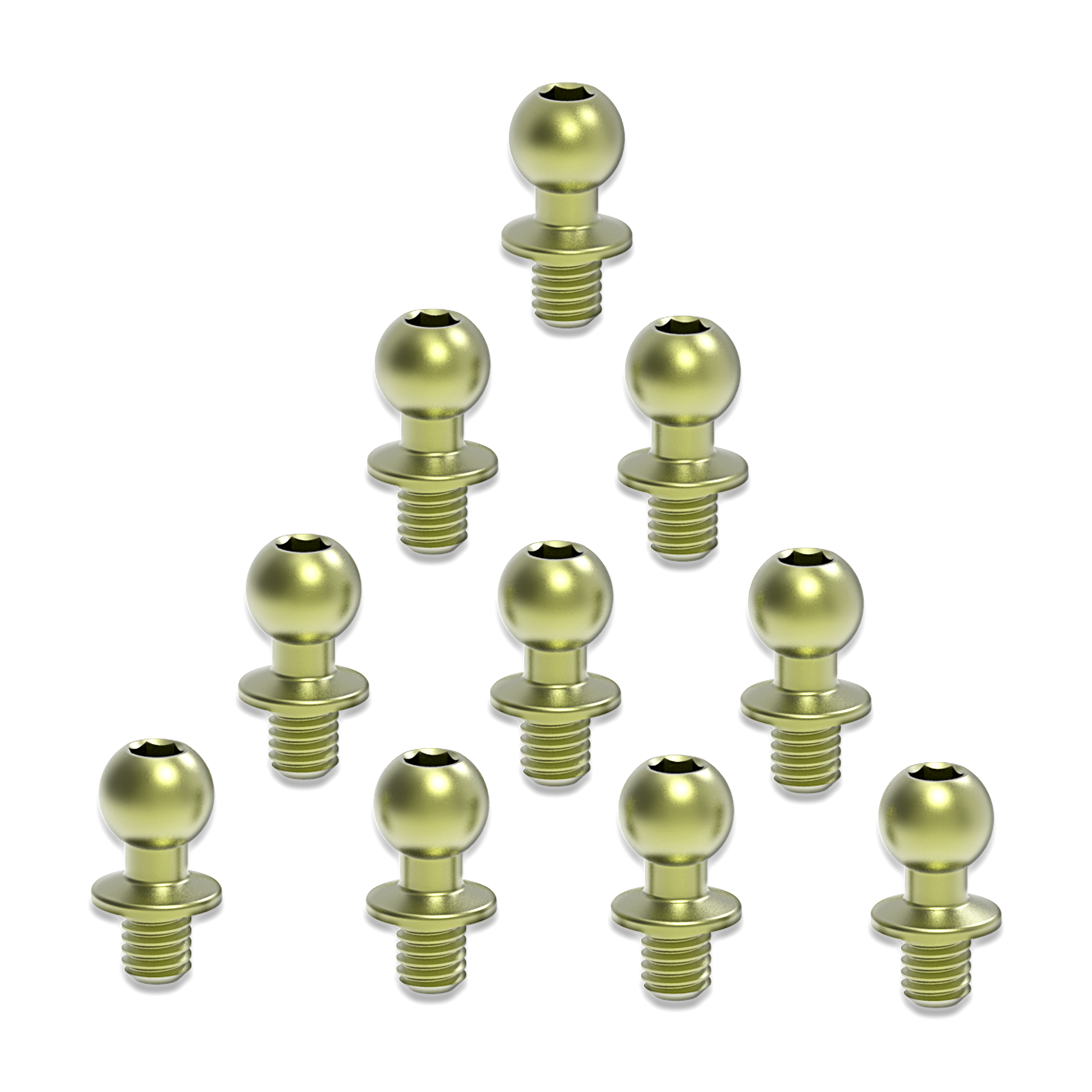 3Racing Parts BS48032/TE Rotule 4.8mm Téflon x10