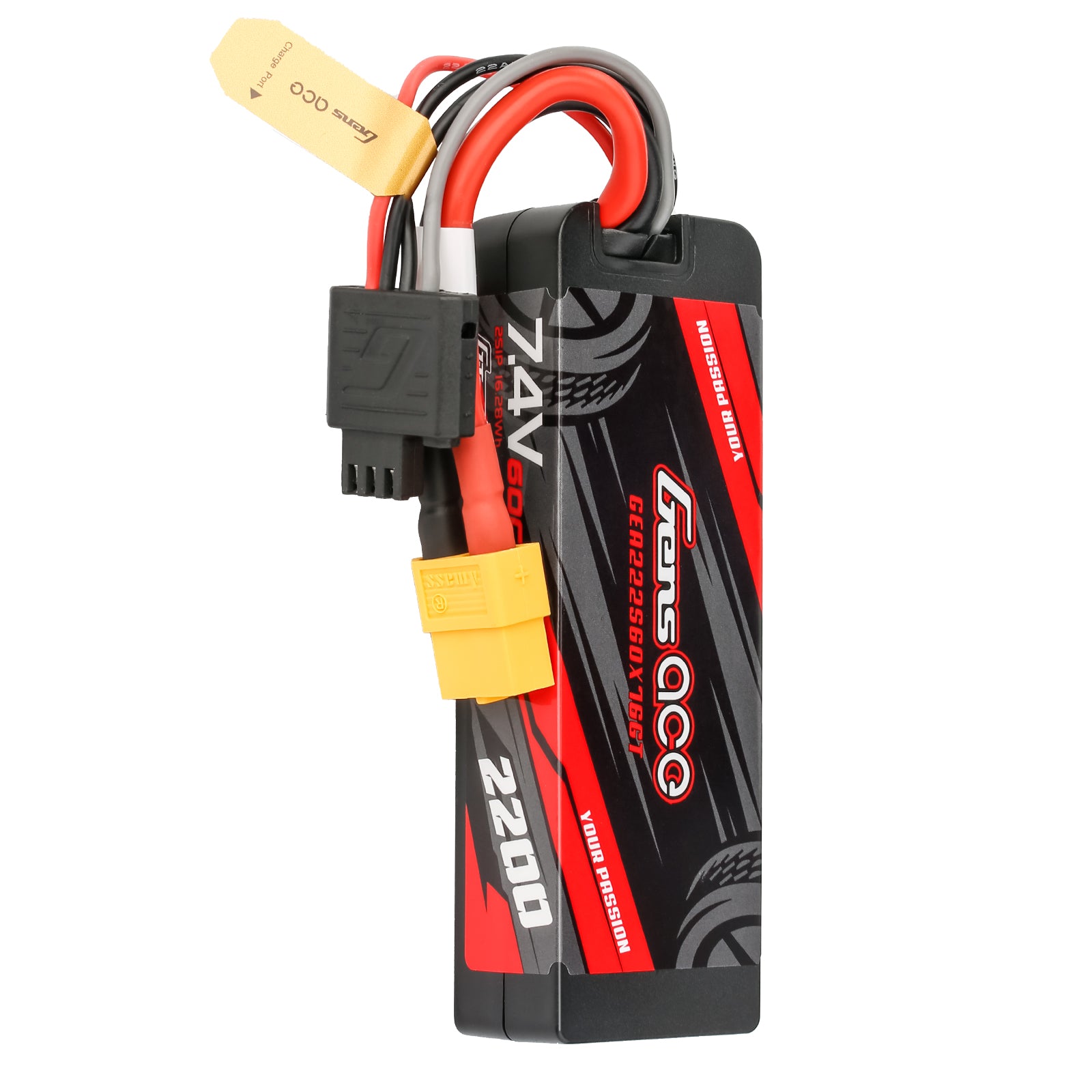 Gens Ace Car Classic 2200mAh 2S 7.4V batterie hardcase XT60
