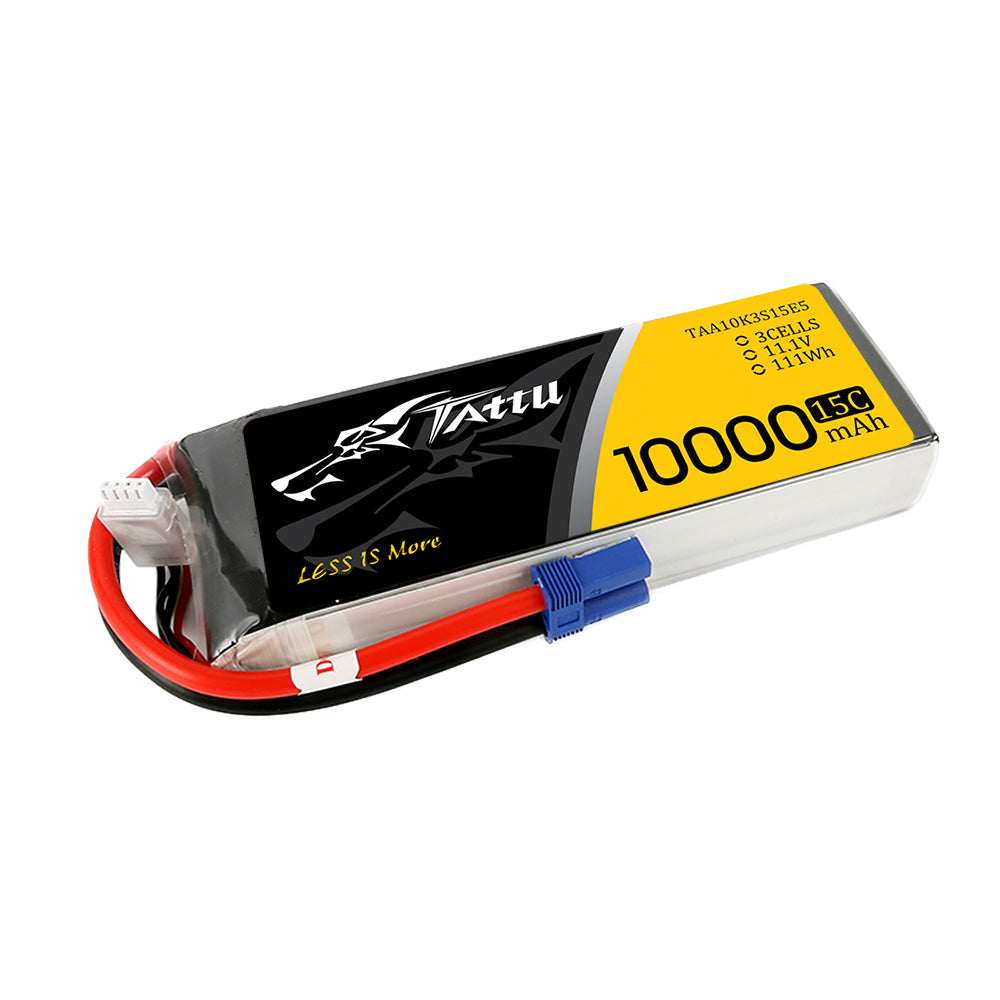 Tattu 10000mAh 3S 11.1V Batterie drone EC5 15C