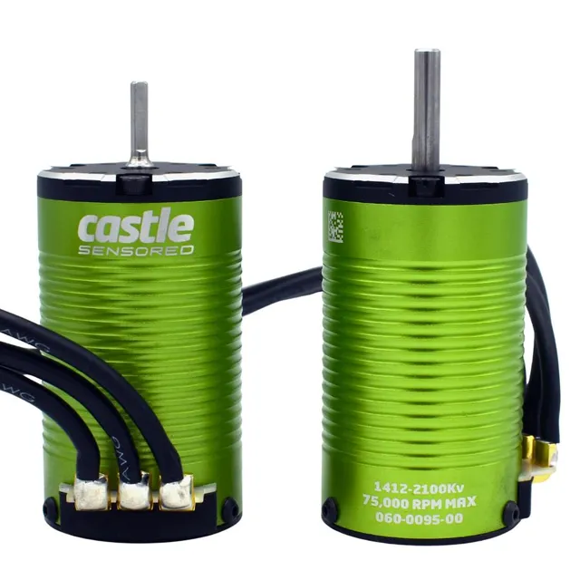 Castle 1412-2100KV moteur brushless sensored 1/10 4S 5mm