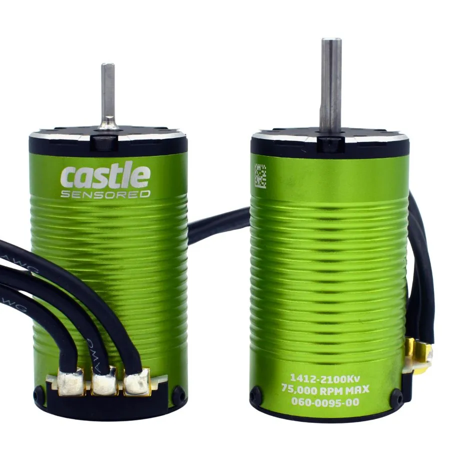 Castle 1412-2100KV moteur brushless sensored 1/10 4S 5mm