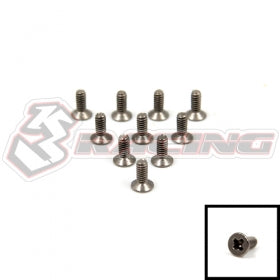 3Racing Parts TS-FSP205 vis titane M2x5 tête plate x10