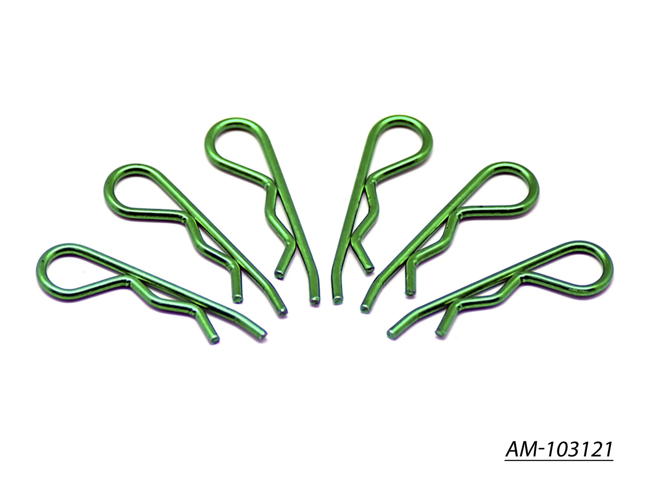 Arrowmax Body Clip AM-103121 Clips 1/8 Vert Métallique x6