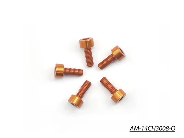 Arrowmax Screws AM-14CH3008-O vis alu M3x8 orange x5