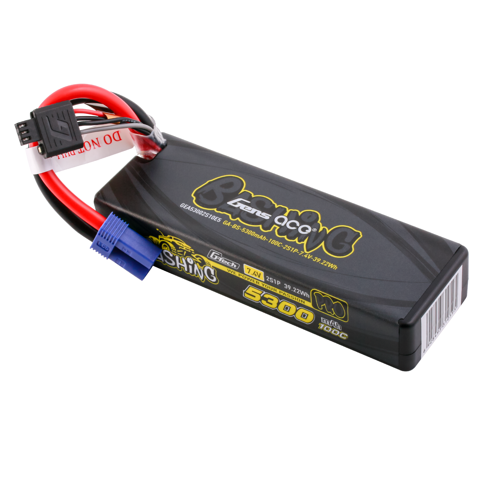 Gens Ace Bashing Pro 5300mAh 2S 100C batterie LiPo EC5