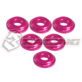 3Racing Parts Cale M8x2mm Support Amortisseur Noir x6