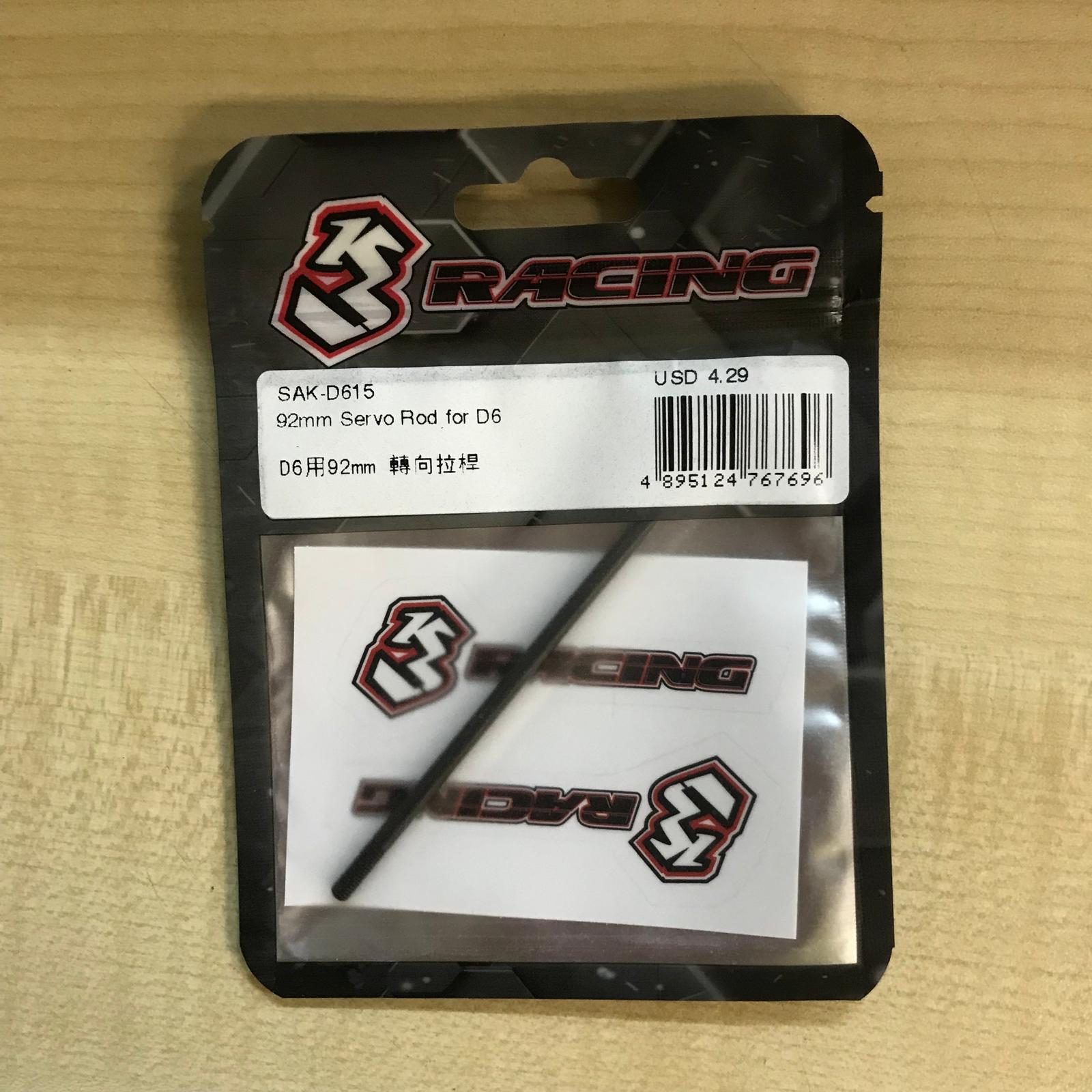 3Racing Sakura SAK-D615 biellette servo 92mm D6