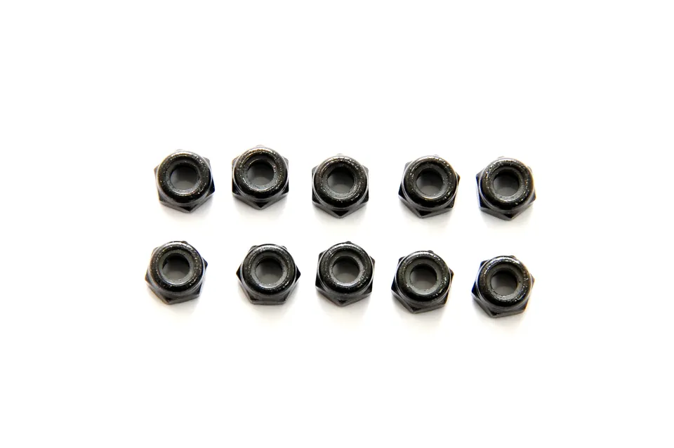 Hobao 39009 écrou nylon M4 lot 10 pièces RC